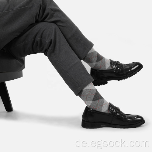 Jacquard geometrische Muster Länge Socken für Männer
